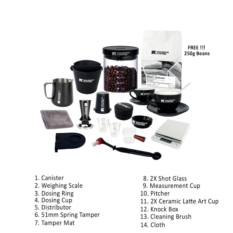 Barista Black Set to use with Electrolux